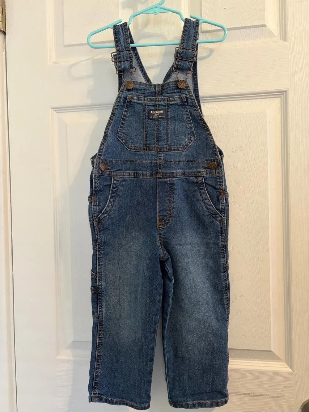 OshKosh B'gosh Dark Blue Denim Overalls for Kids